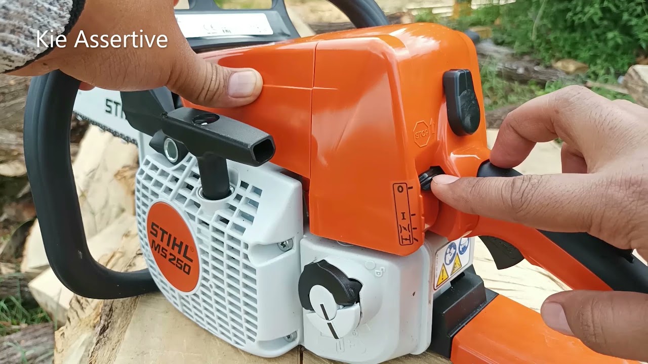Cara Hidupkan Chainsaw Stihl MS250 MS180 MS170