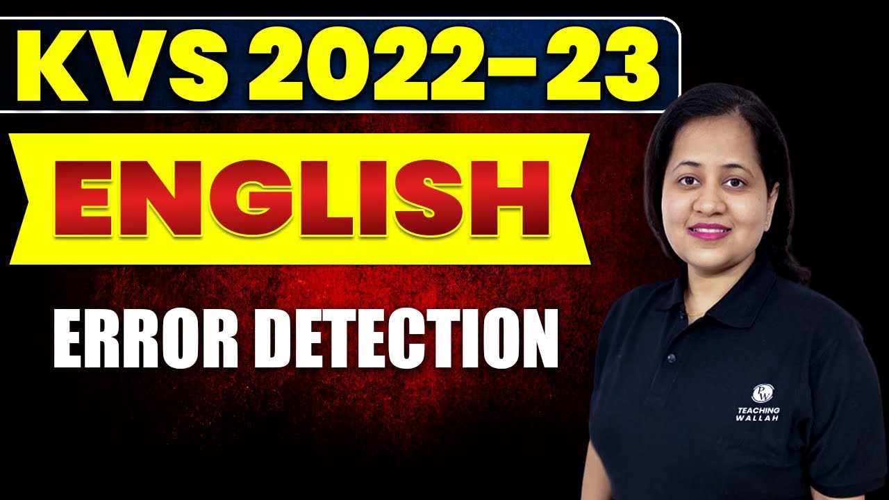 KVS Recruitment 2022 | Error Detection | English Grammar for KVS 2023 Exam | KVS Exam