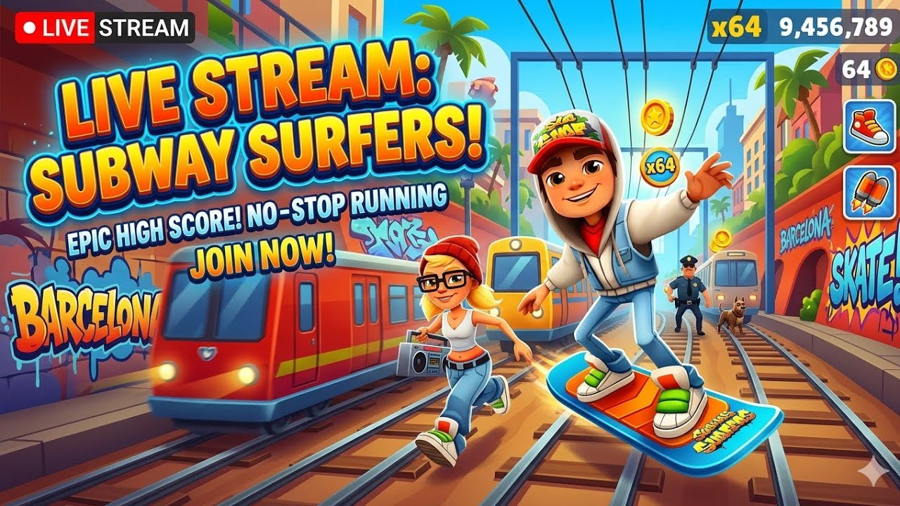 🔴 Subway Surfers LIVE | High Score Challenge 🚀
