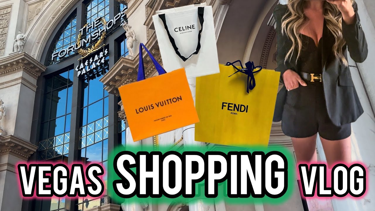 LAS VEGAS LUXURY SHOPPING VLOG😍: shopping, makeup looks, outfits, food, and more!