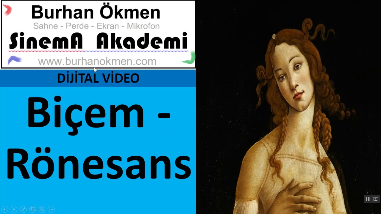 DV.10 - Bi&ccedil;em, R&ouml;nesans, (Dijital Video)