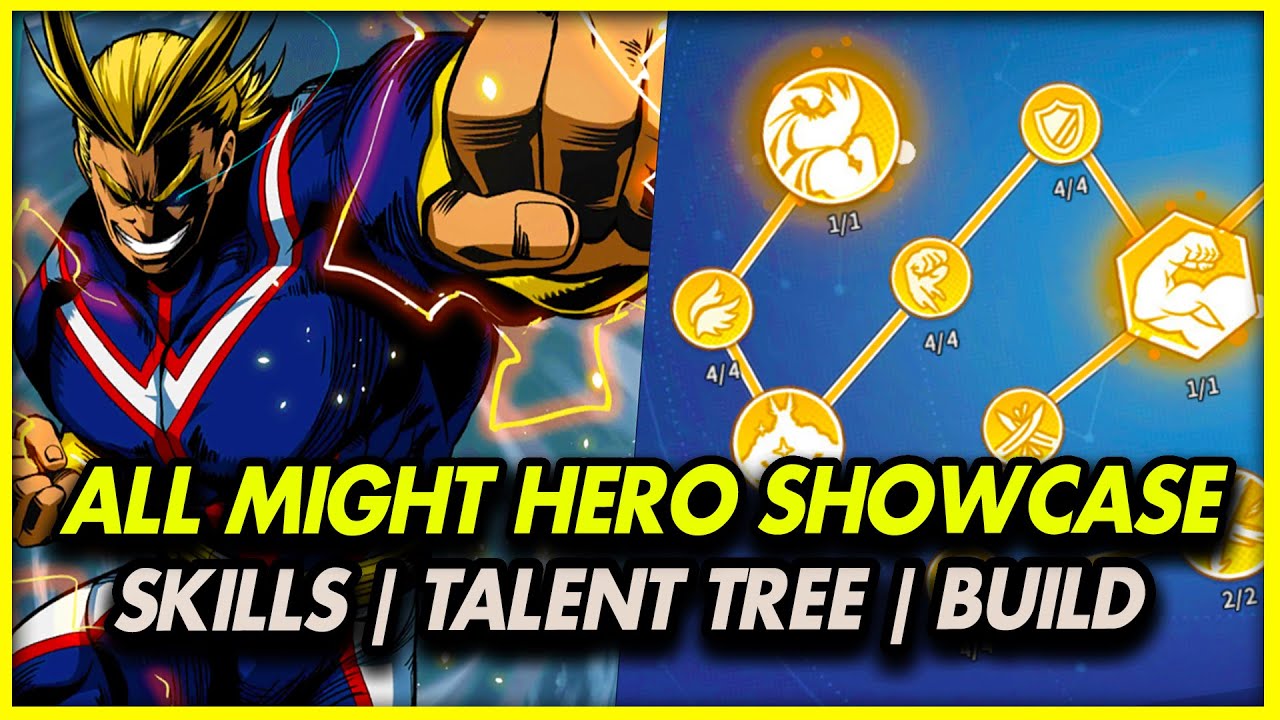 All Might SHOWCASE!  Best Talents! How To Build All Might Guide! - [MHA] The Strongest Hero