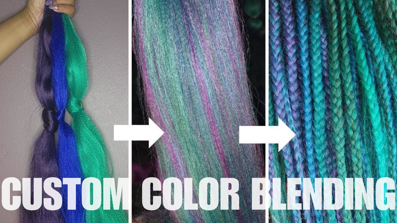 Emerald Green Queen - DIY Custom Color Hair Blend #hair #hairstyle #braids #boxbraids #colorblending