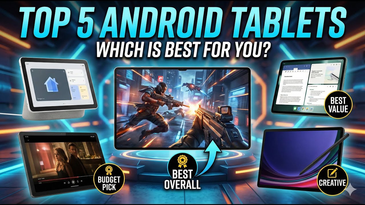 Top 5: Best Android Tablets of 2026 &ndash; Samsung/Google/Lenovo and more!