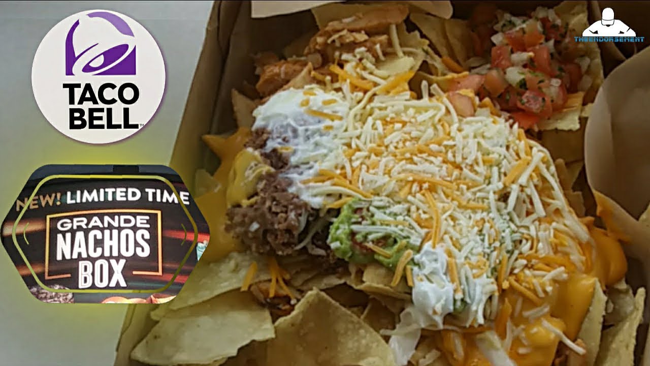 Taco Bell® Grande Nachos Box Review! | 🌮🔔🐔🧀