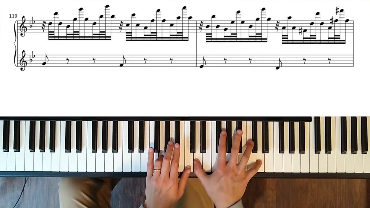H.I.F. Biber - Mystery (Rosary) Sonatas: Passacaglia (piano transcription played on CLP-785)