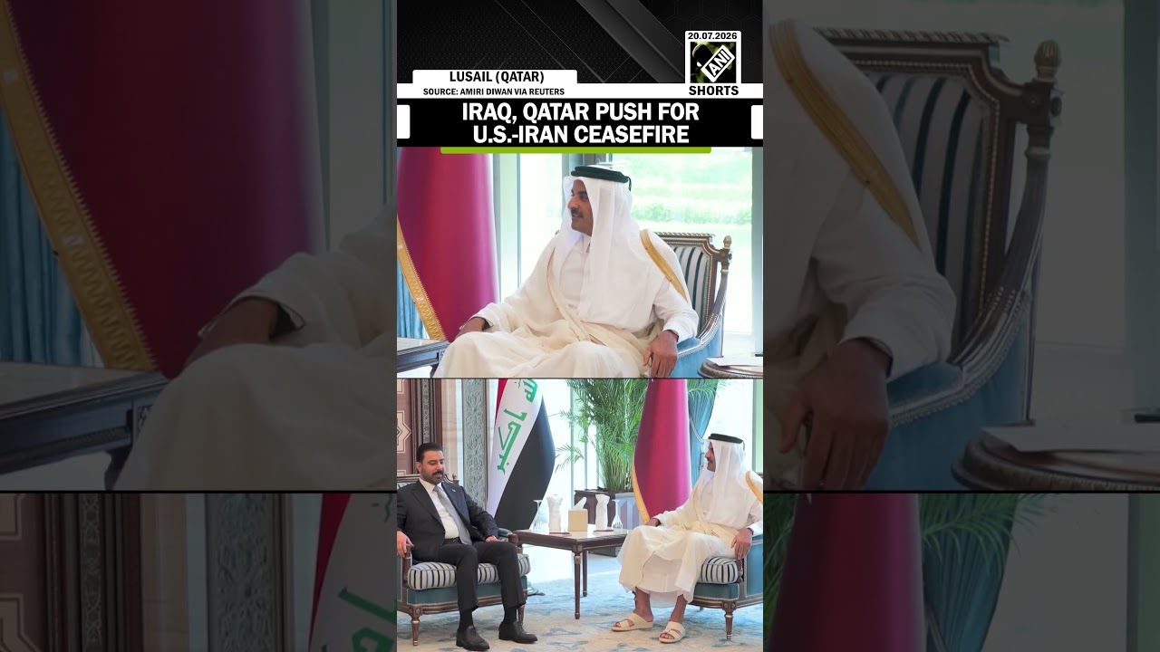 Iraq, Qatar leaders endorse US-Iran ceasefire at bilateral meeting, amid renewed air strikes