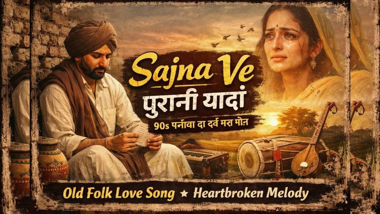 Sajna Ve Purani Yaadan | 90s Punjabi Sad Song | Old Folk Emotional Vibes 2026❤️