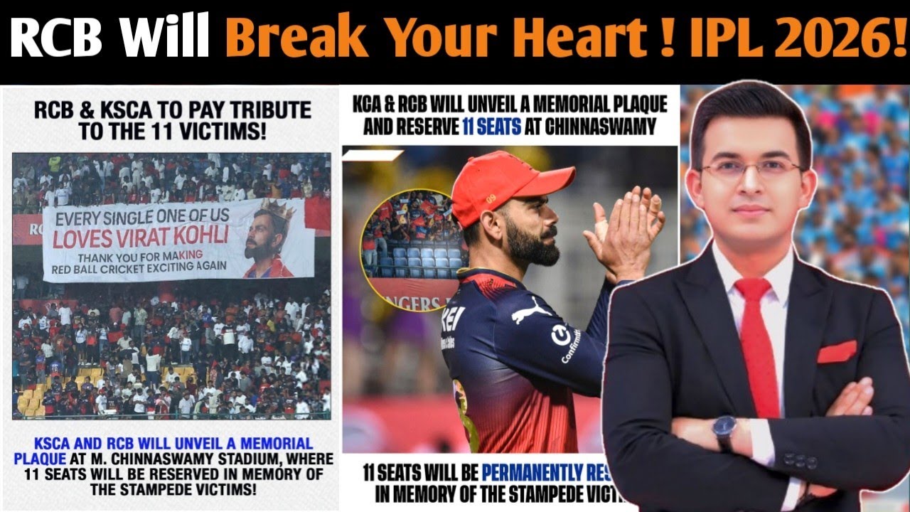 RCB&rsquo;s Emotional Tribute  11 Empty Seats at Chinnaswamy Stadium Will Break Your Heart | IPL 2026