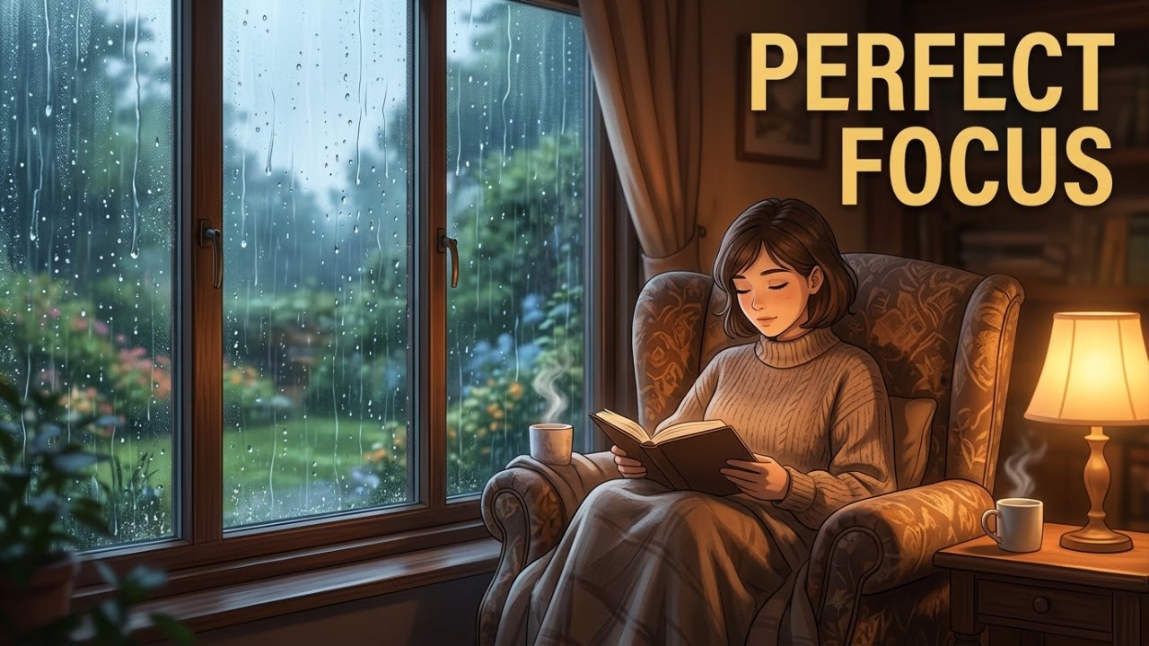 Heavy Rain on Window 🌧️ Rain Sounds for Sleeping & Studying (1 Hour No Music)