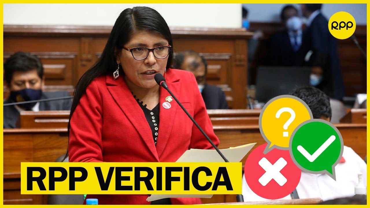 🙌🏽🇵🇪 Declaraciones de Margot Palacios bajo el fact checking de #RPPVerifica