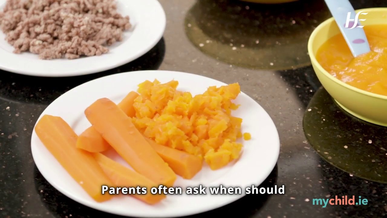 Weaning your baby and introducing them to solid foods - HSE mychild.ie