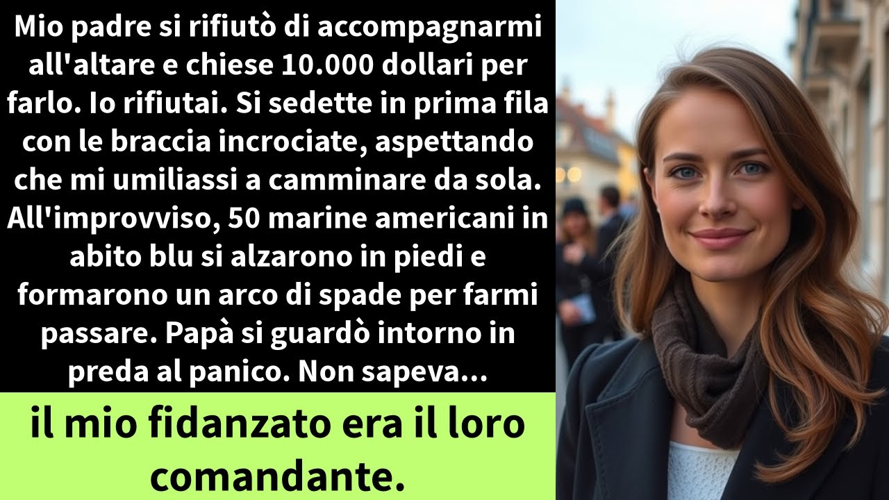 Mio padre si rifiutò di accompagnarmi all'altare e chiese 10.000 dollari per farlo. Io rifiutai.
