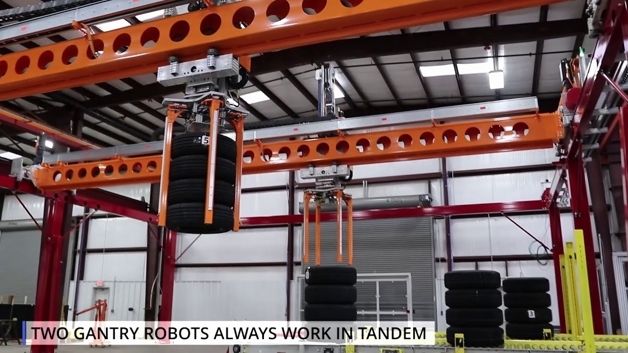 Tire Wheel Assembly Gantry Robot ASRS