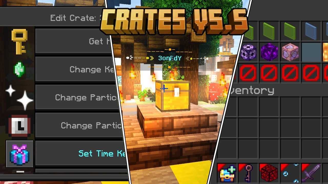 Addon Crates 5.5 Minecraft bedrock 1.21.130+ | Free Download 