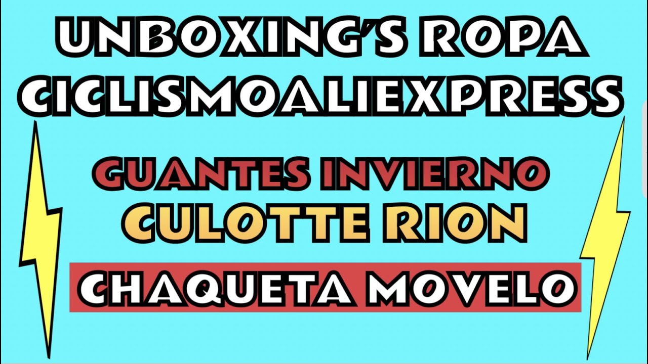 UNBOXING ROPA CICLISMO ALIEXPRESS: culotte RION, chaqueta MORVELO y guantes invierno.