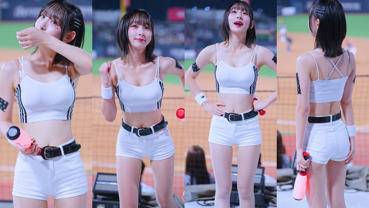 [8K] 단발좌의 반전..ㄷㄷ 정희정 치어리더 직캠 Jeong Hee-Jeong cheerleader KT위즈 250530