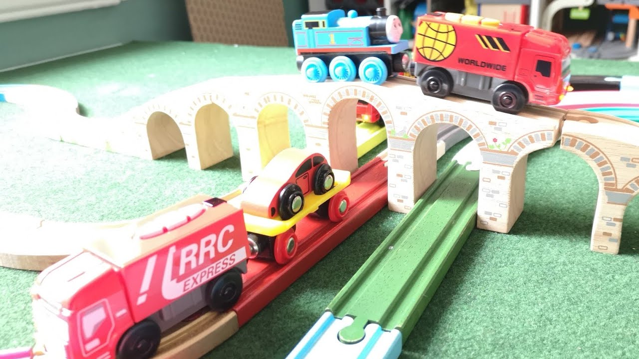Bigjigstoys Brio, Train Videos for Children Thomas, Car Washing, Parking, Garage, Wooden toys Kids