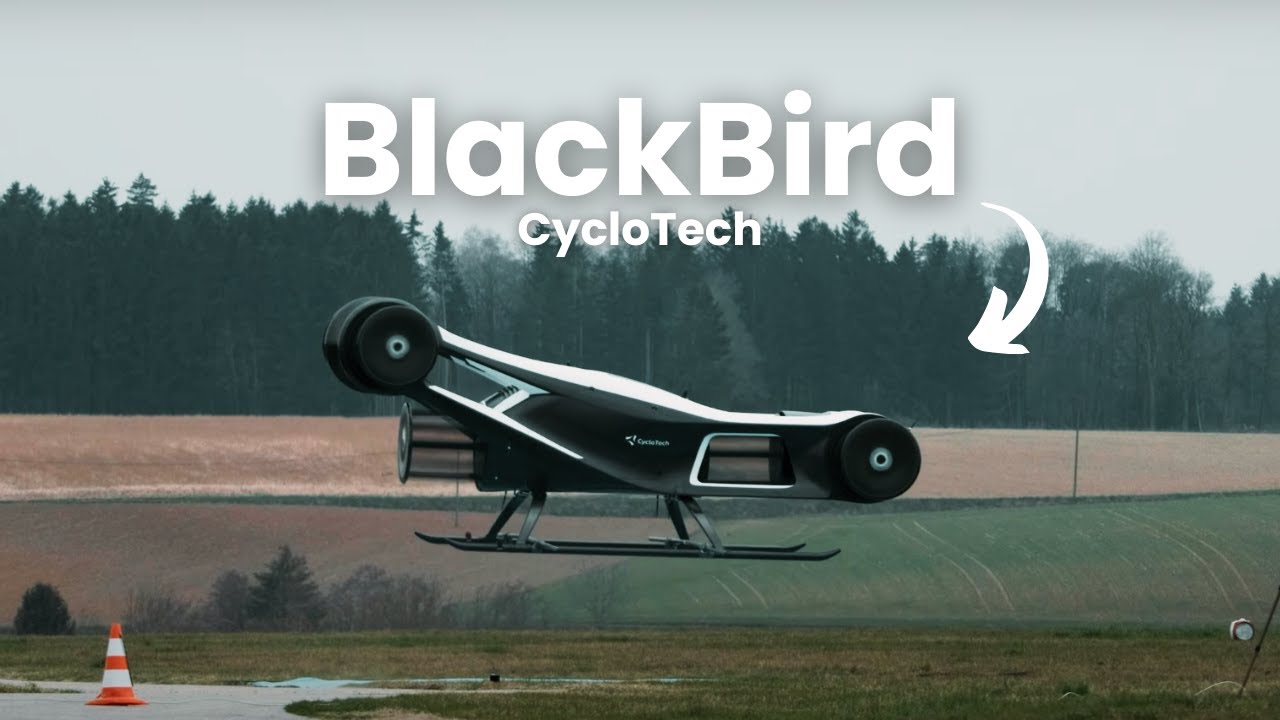 Летающий автомобиль CycloTech Blackbird готов к взлету в 2025 году | Революция в проектировании л...