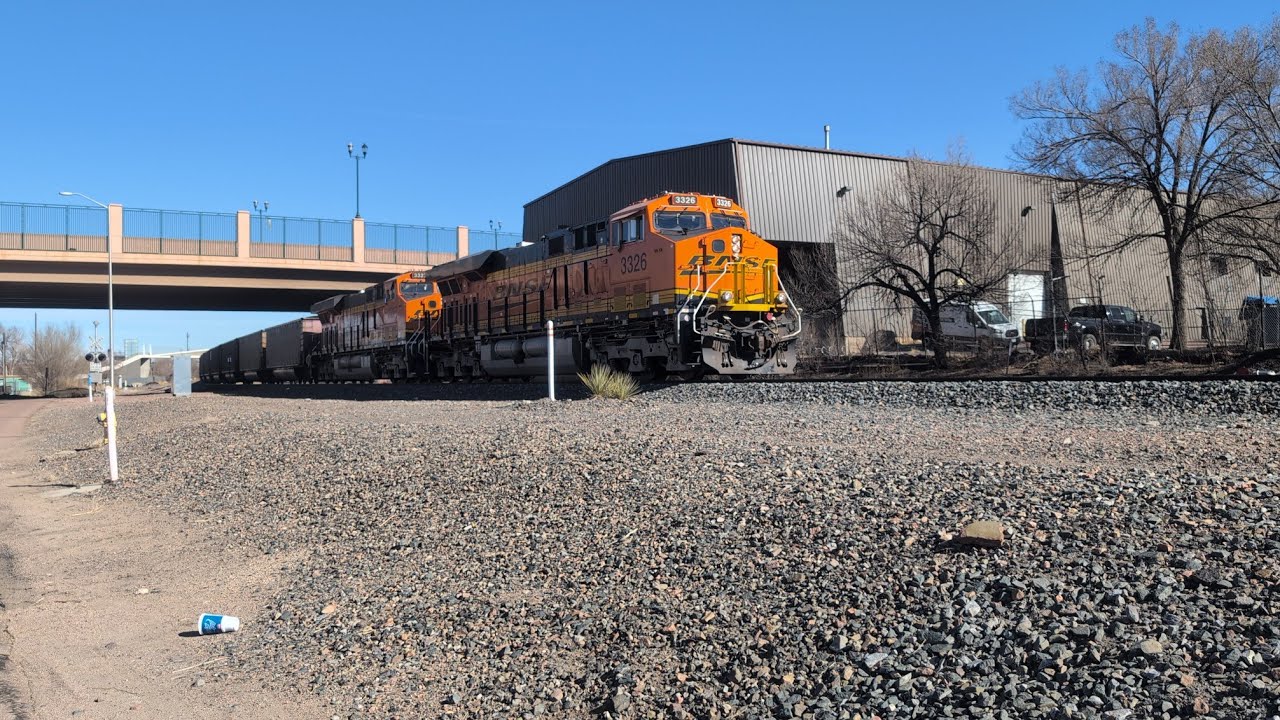 BNSF 3326 leads a SB ACH coal with a SAAHC 