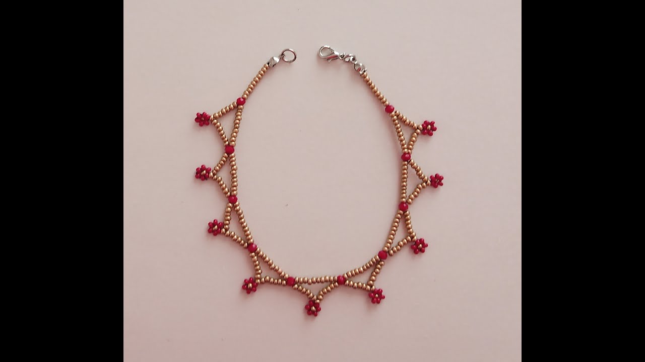 DIY-TAKI TASARIM ŞIK BONCUKTAN HALHAL YAPIMI/JEWELRY DESIGN MAKING STYLISH BEAD ANKLET