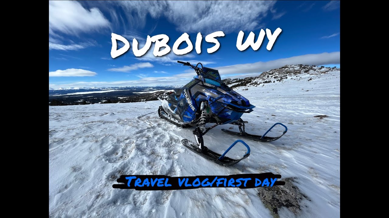 Snowmobiling in Dubois Wyoming (Travel vlog day 1)