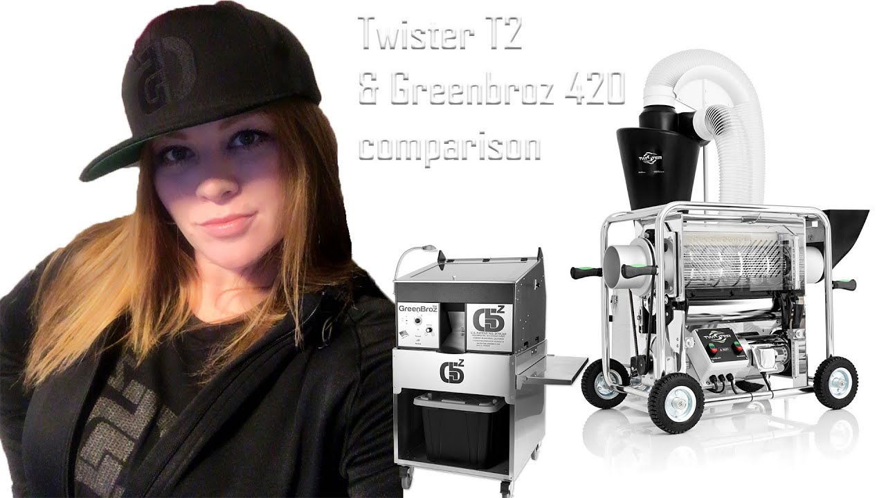 Twister T2 & Greenbroz 420 Dry Trimmer comparison
