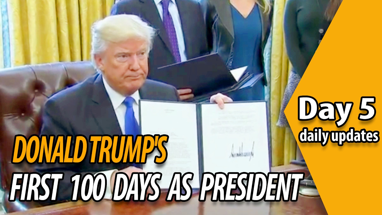 Trump signs order to begin Mexico border wall in immigration crackdown  Day 5