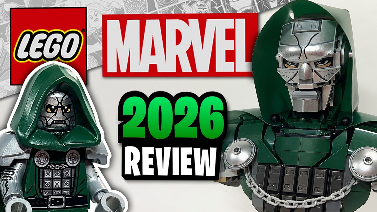 Обзор набора LEGO Marvel &laquo;Бюст Доктора Дума&raquo; (76345) &mdash; 2026 год.