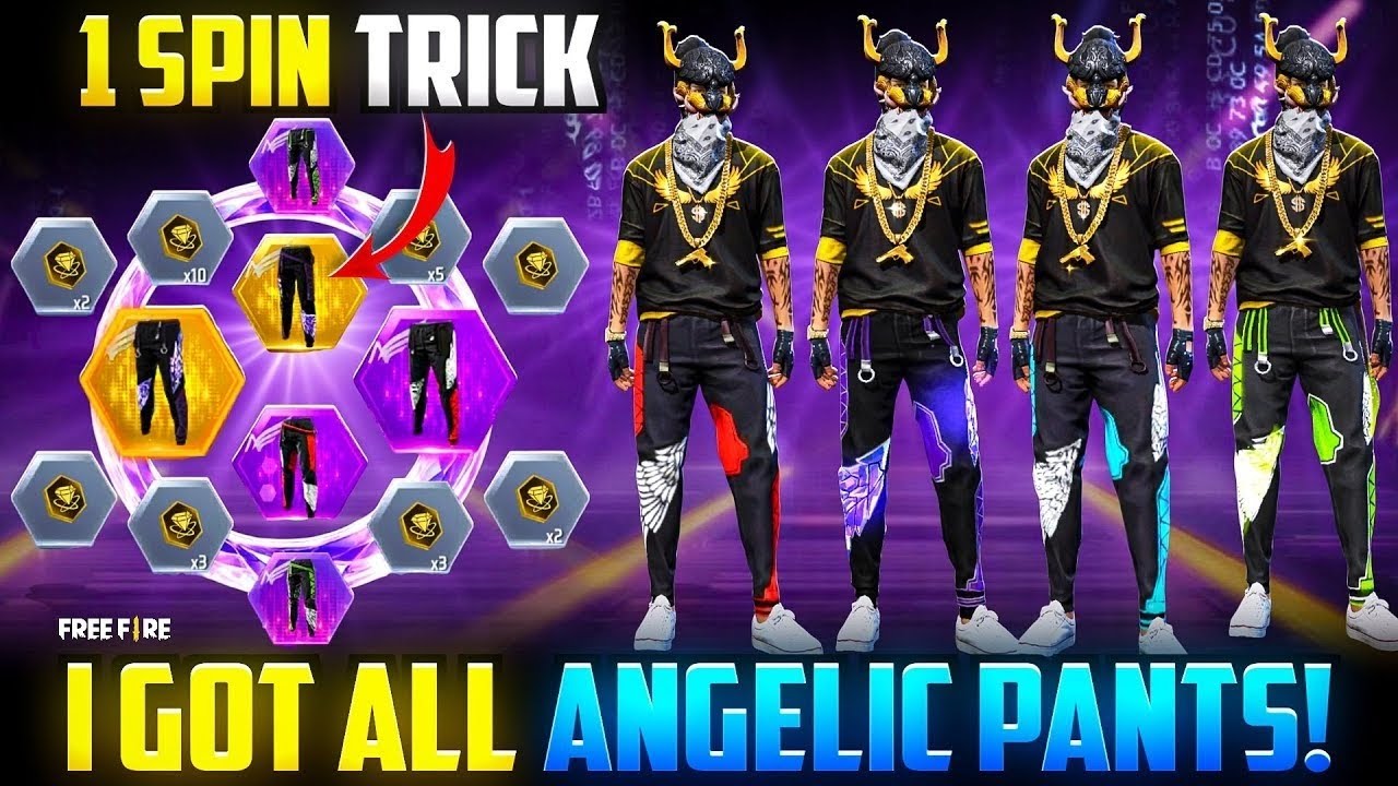 FREE FIRE ! 🔥ANGELIC PANT IN 1 SPIN 🪽IMPOSSIBLE LUCK! 😲💥