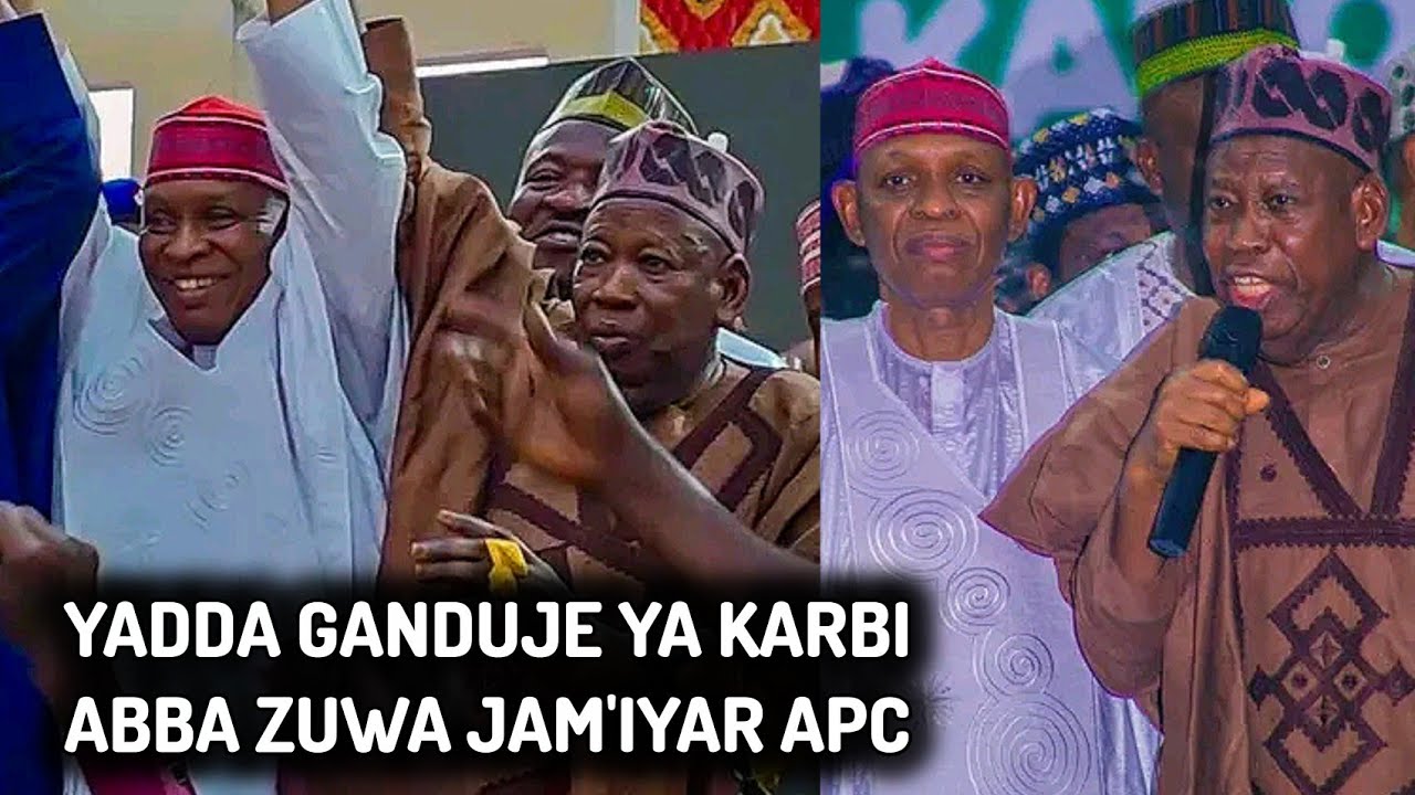 Yadda Ganduje Ya Karbi Abba Kabir Yusuf Zuwa Jam'iyar APC