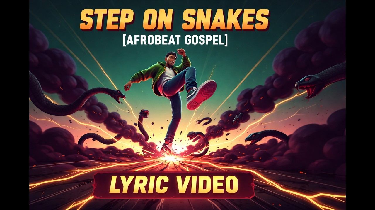 Step on Snakes  | Afrobeats Gospel Lyric Video | Walking in Authority