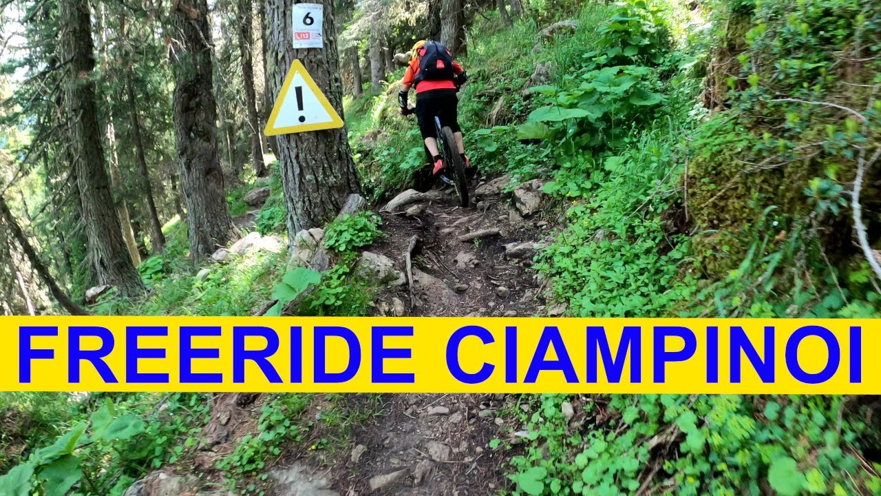MTB Dolomiti Sellaronda 02.07.2021 sentiero FREERIDE CIAMPINOI