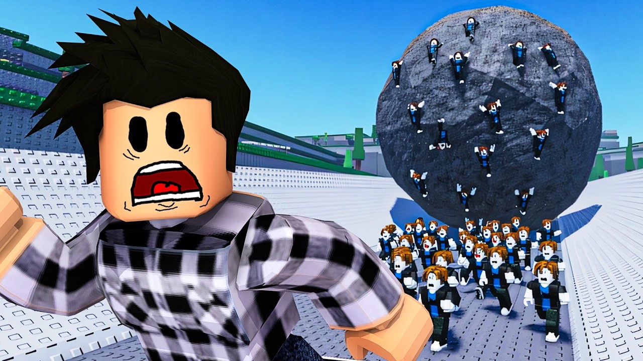 ÉCRASÉS PAR LE ROCHER LE PLUS RAPIDE DANS ROBLOX !