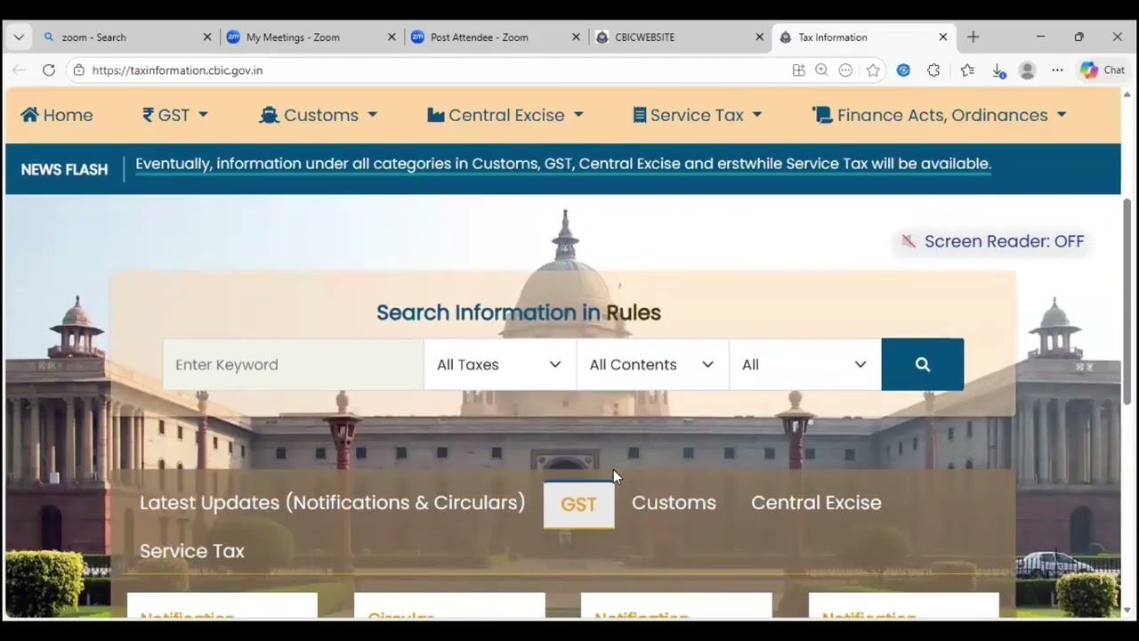 Input Tax Credit under GST  - Part II