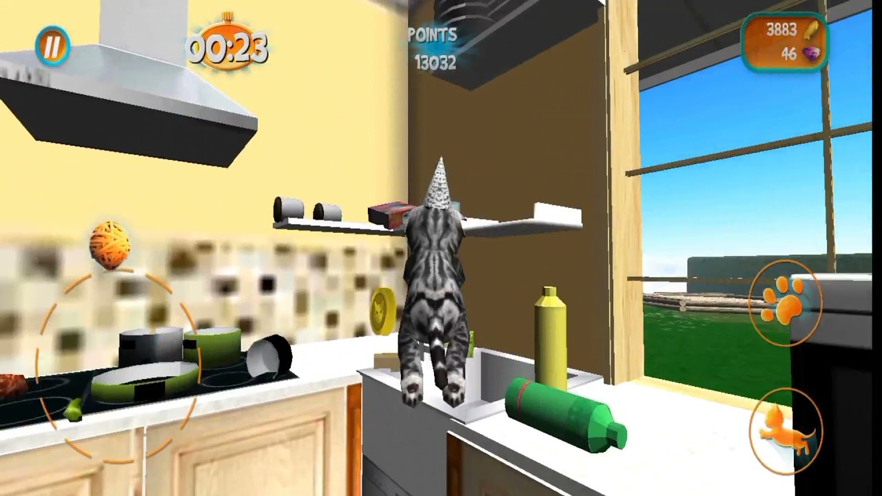 Cat simulator 2015| 7st anniversary 1.0.7 version(old) gameplay; all levels 3 stars