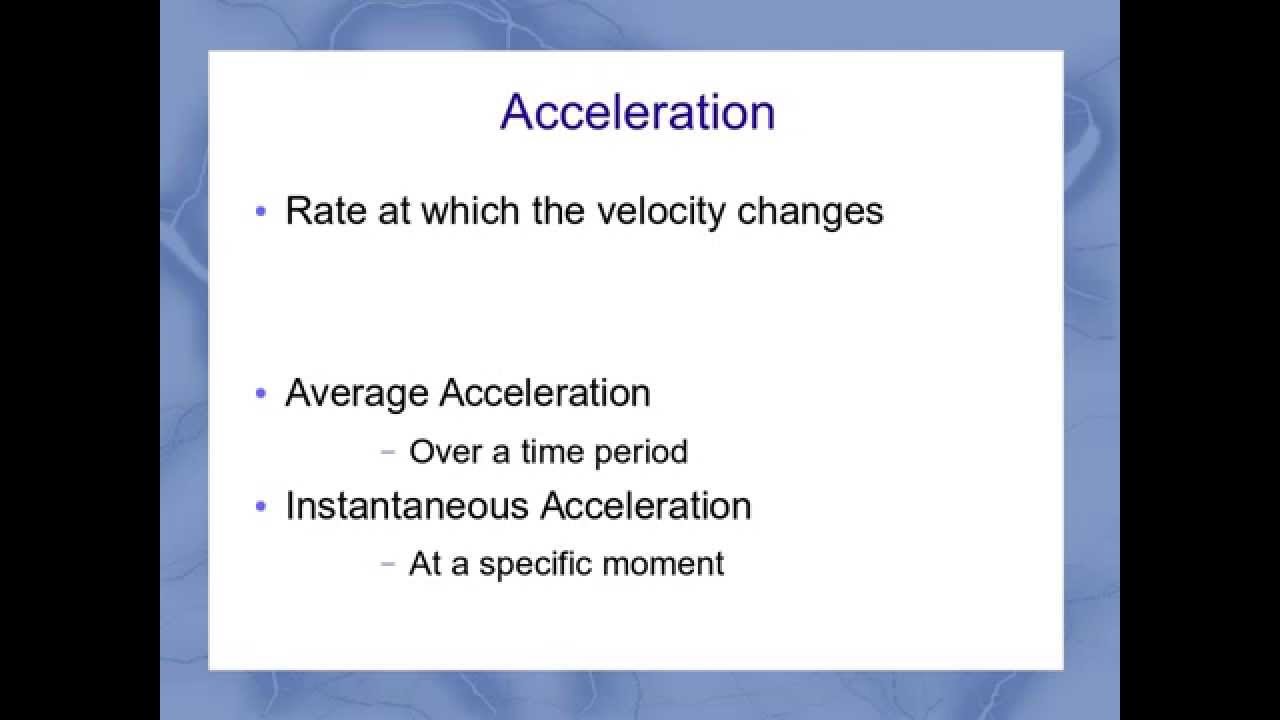 Average Acceleration