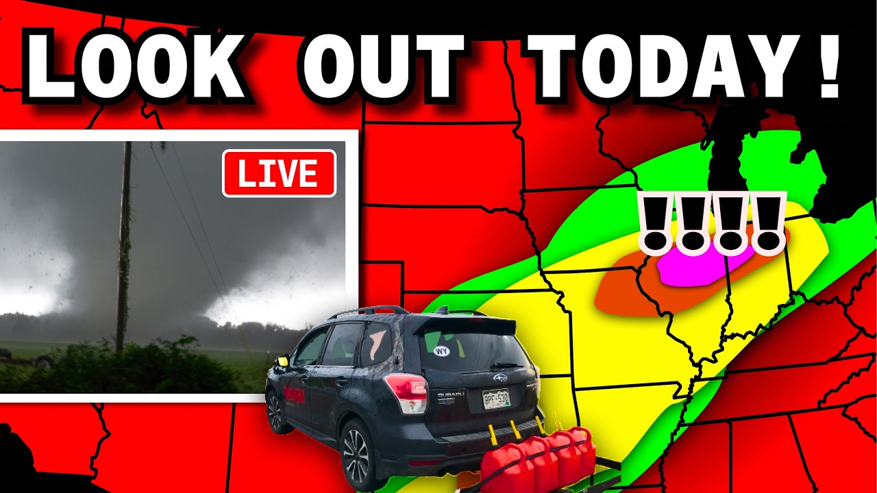 HUGE DAY for Tornadoes - Chasers on the Ground Live