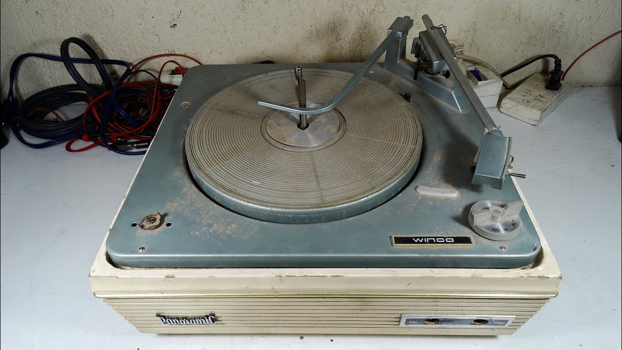 TOCADISCOS TURNTABLE VALVULAR PANORAMIC WINCO ARGENTINA 1968 RESTAURACION P1