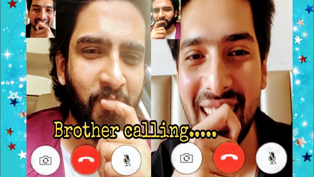 Armaan & Amaal - video chat (Brother calling) || cute and lovely || R B YouTube 2020