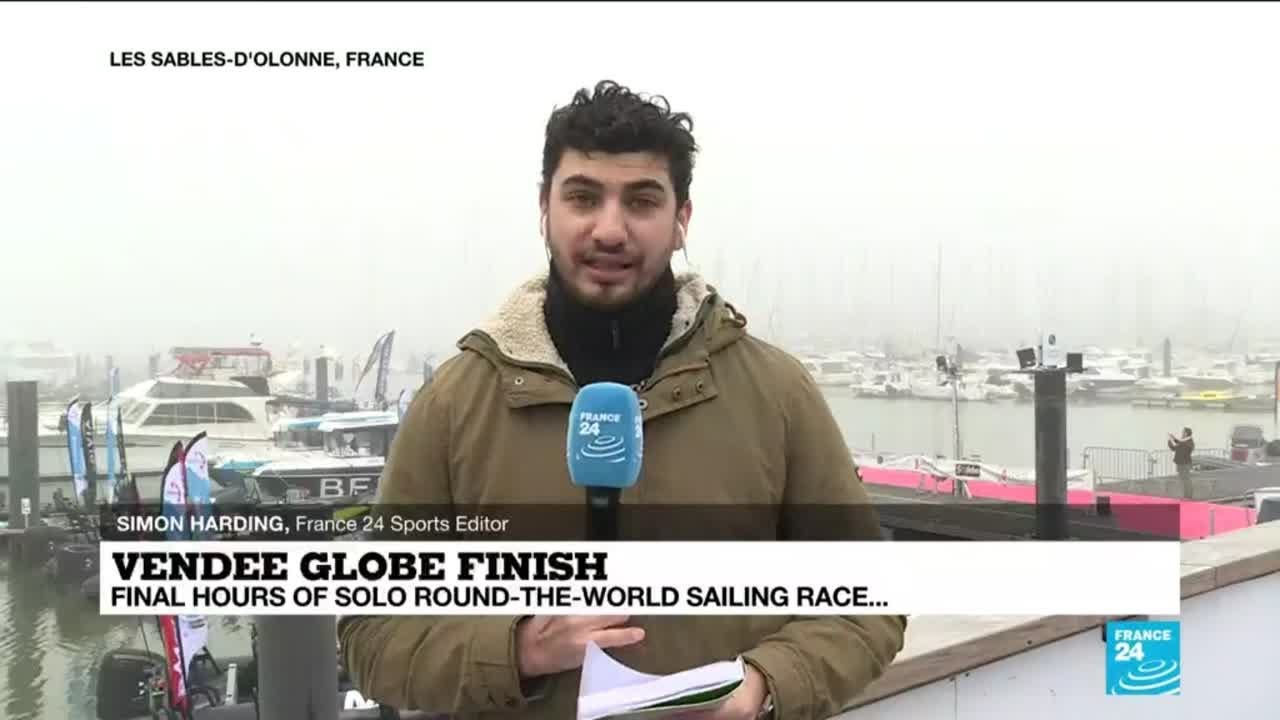 Vend&eacute;e Globe finish: Final hours of solo round-the-world sailing race