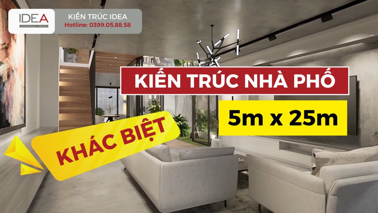 Thiết kế nhà 5x25m - HOÀN TOÀN KHÁC BIỆT | Kiến trúc IDEA