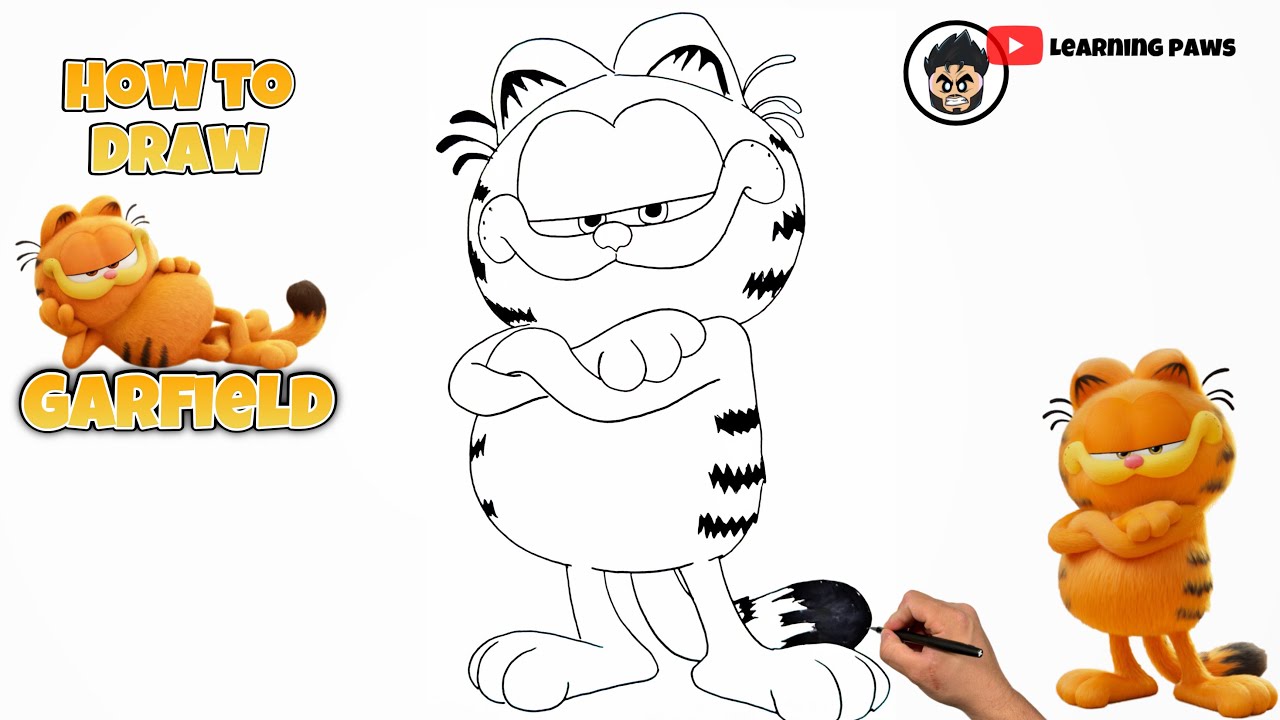 How To Draw Garfield | The Garfield Movie #drawing #thegarfieldmovie #garfield