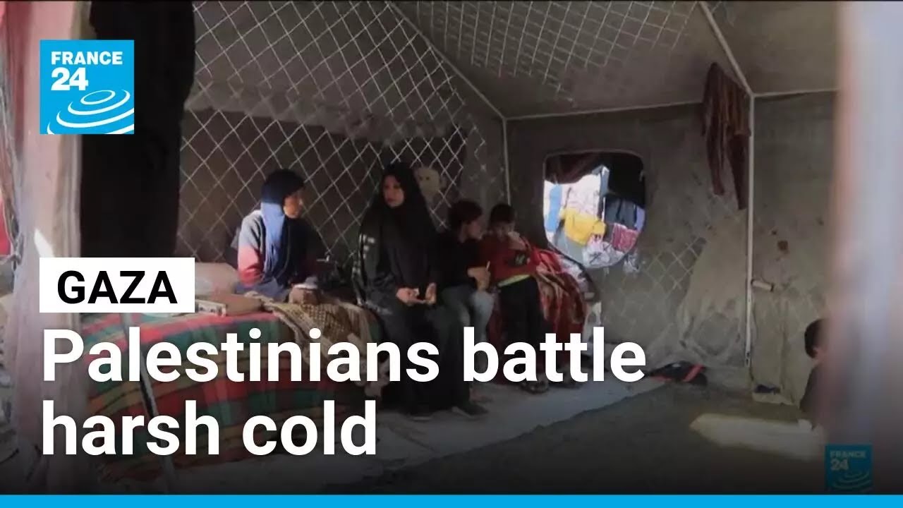 Palestinians battle harsh weather as winter arrives in Gaza &bull; FRANCE 24 English