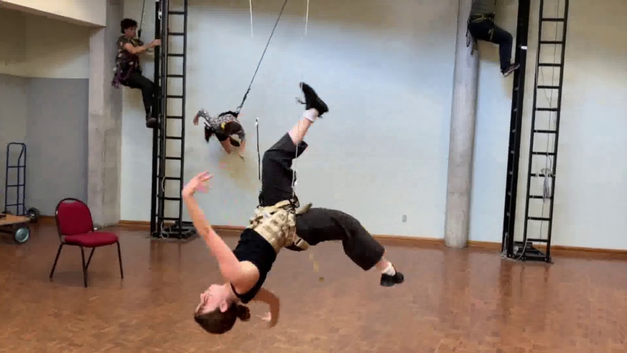 NIDA Acting students do aerial work