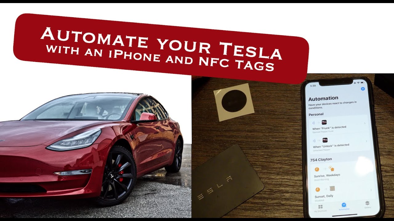 AUTOMATE YOUR TESLA with an iPhone and NFC tags