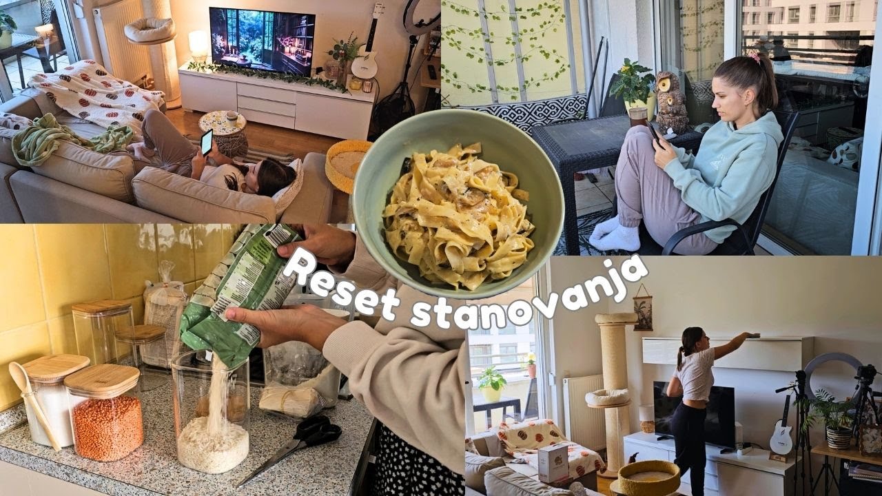 RESET STANOVANJA, REZANCI Z GORGONZOLO, EDITANJE | FINA JASMINA VLOG