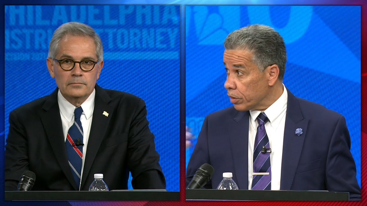 Philly DA Larry Krasner and Challenger Carlos Vega Face Off in Heated Debate | NBC10