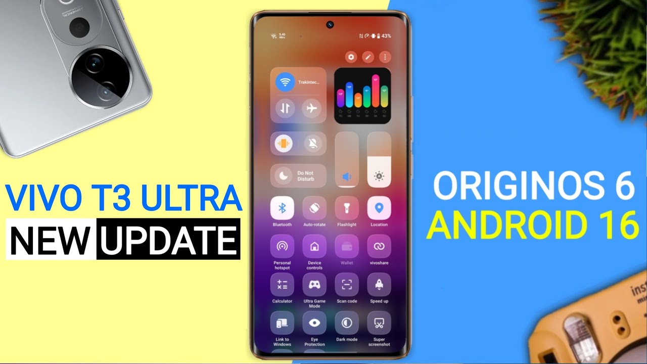 Vivo T3 Ultra OriginOS 6 Update - 25+ Amazing Features | Android 16 Official New Update T3