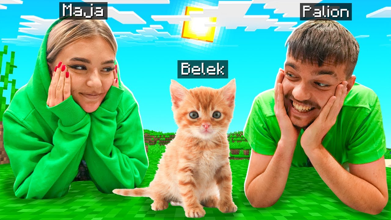 MAMY NOWE ZWIERZĄTKO! 🐱 (MINECRAFT z DZIEWCZYNĄ ❤️)